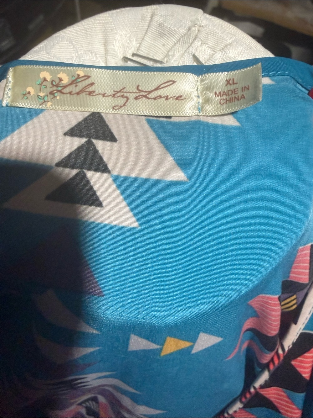 Liberty Love Teal Aztec V‑Neck Tunic - Picture 6 of 6